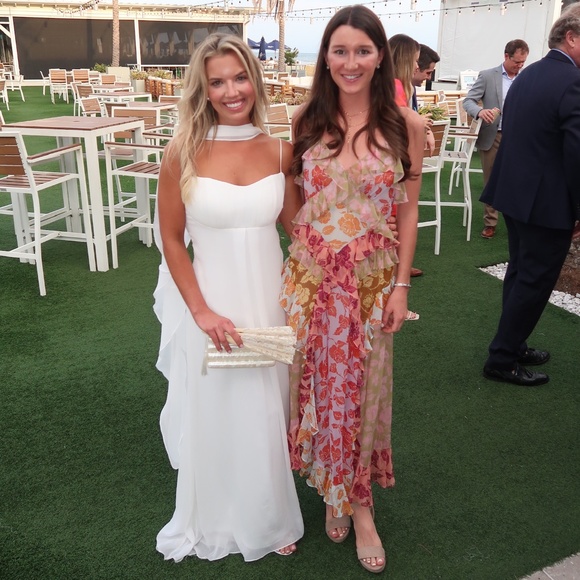 Custom Made Maxi Dress with Detachable Neck Scarf - Picture 2 of 4